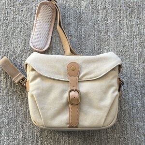 Beige Crossbody Camera Bag